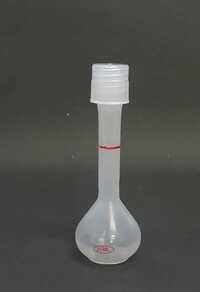 Volumetric Flask With Screw Cap - Color: White