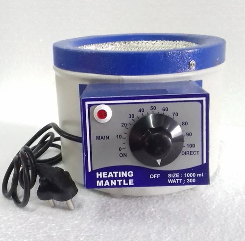 Laboratory Heating Mantle - Mild Steel, Standard Size, Blue Color, 220 Volt Electric Power Supply | 1-year Warranty For Reliable Laboratory Use
