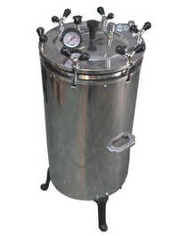 Ertical High Pressure Steam Sterilizer Autoclave - Color: Silver