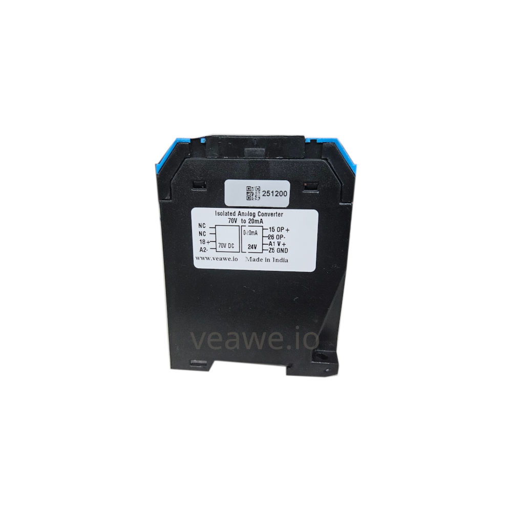 Isolated Analog Signal Converter 70v To 20ma - Color: Black