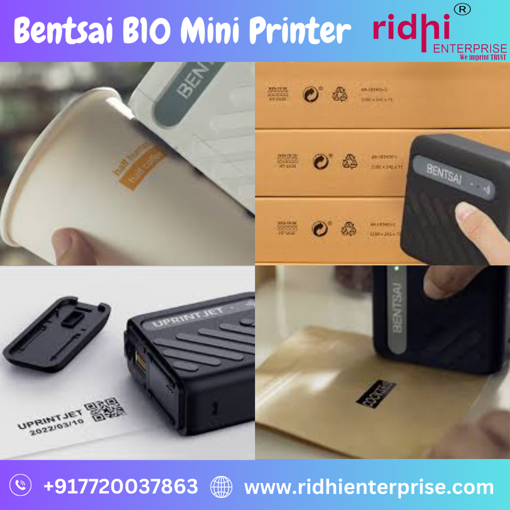Bentsai B10 Mini Handheld Inkjet Printer-pocket Sized For Expiry Dates, Qr Codes, Batch Coding, And Mobile App Conn - Automatic Grade: Semi-automatic
