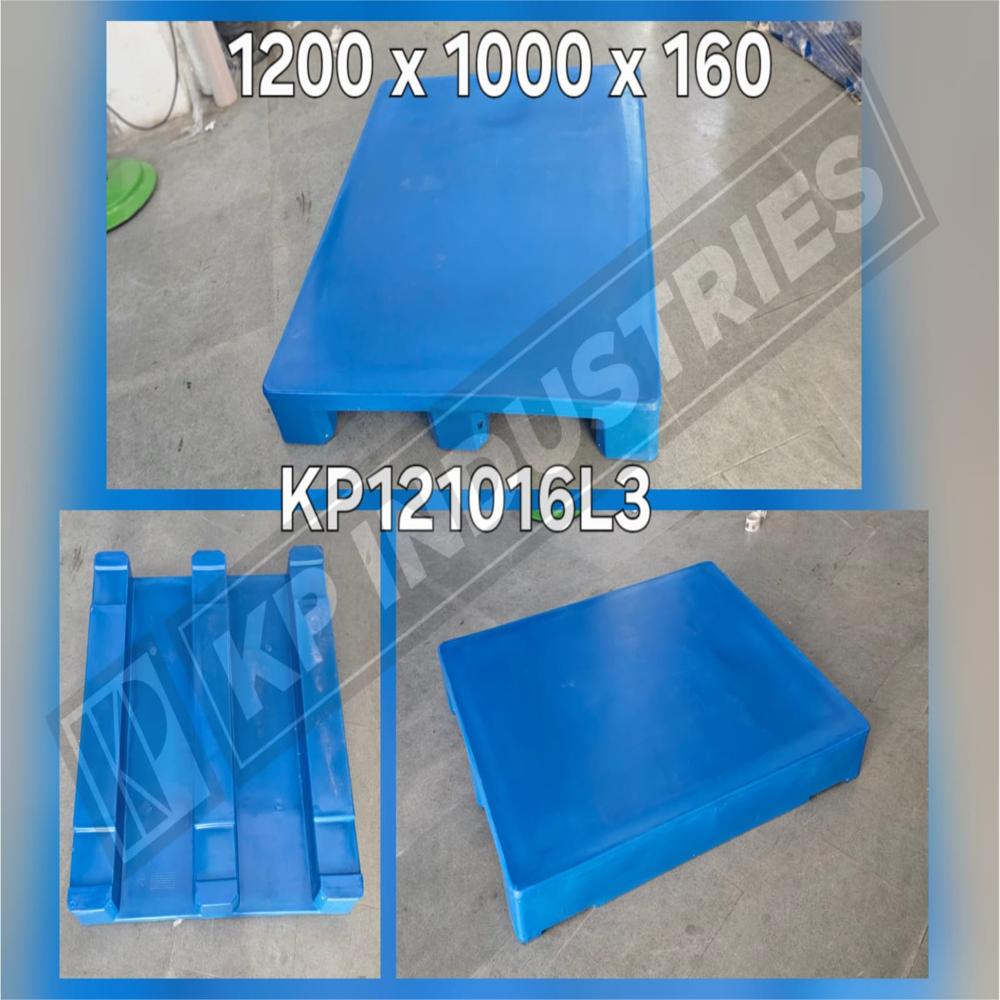 Heavy Duty Plastic Pallets - Color: Blue/black/gray