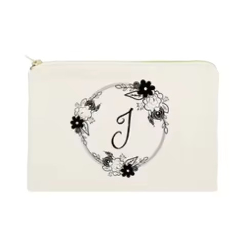 Canvas Makeup Bag Travel Bag Premium Cotton Bridesmaid Bag Personalized
