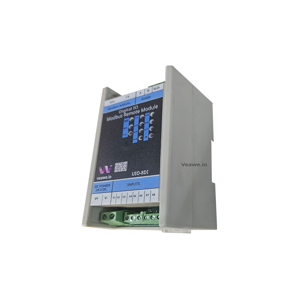8 Input Modbus Module Uio-8di - Color: Grey