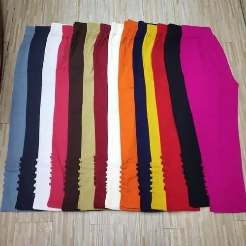 Cotton Lycra Legging Fabric - Color: Multicolor