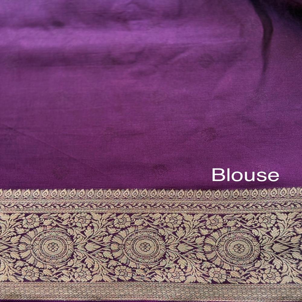 Purple Mysore Silk Saree