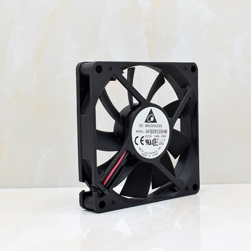 Afb0812shb Delta 8015 Fan 12v 0.40a 8cm Variable Frequency Driver Large Air Volume Fan Chassis - Color: Black
