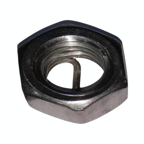 Stainless Steel Sticoil Lock Nut - Color: Silver