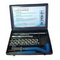 Thread Repair Kit - Stainless Steel, 112x80x110 Cm, Silver Color | Ergonomic Plastic Handle, Manual Operation, 1-year Warranty