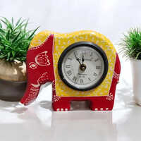 Wooden Decorative Clock Gift - Color: Multi Color