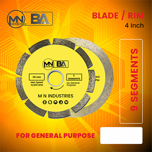 4 Inch 15000 Rpm Tile Cutter Blade - Features: Easy To Use