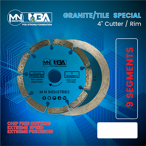 4 Inch 9 Segments Tile Cutter Blade - Cutting Speed: 15000 Rpm