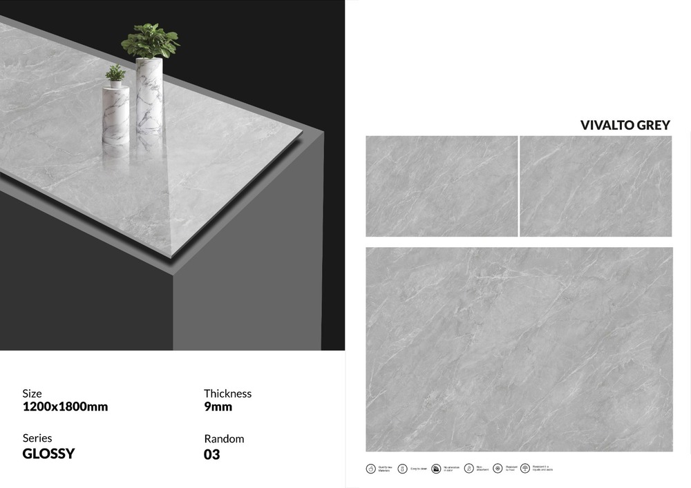 1200X1800 Appleby Porcelain Slab Tiles - Color: Multi Color