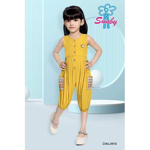 3910 Girls Dress - Color: Yellow
