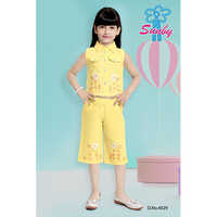 4029  Girls Fancy Dress - Color: Yellow