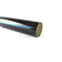 Ebonite Rod - Hard Composition, Standard Size | Deep Black, Unmatched Durability For Industrial Applications