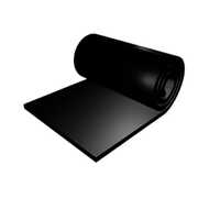 Butyl Rubber Sheet - 1-2 Mm Thickness, Standard Size | Black Color, Density 1.3 G/cmâ³, 4.5 Mpa Tensile Strength, Plain Surface Finish