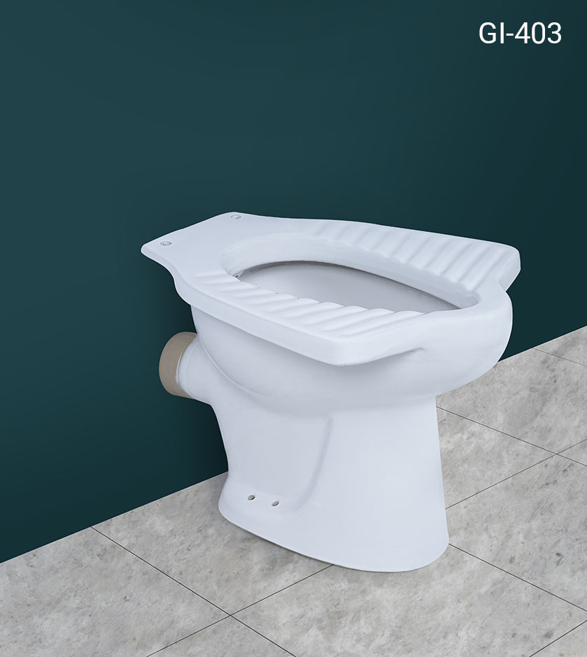 Floor mounted toilet
