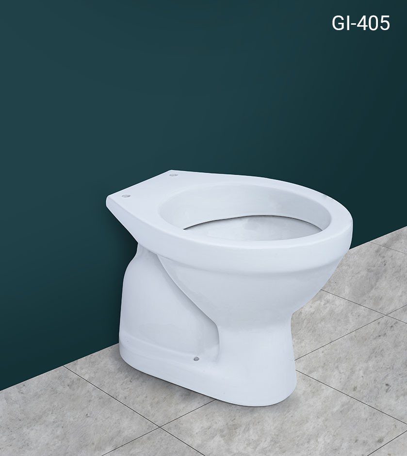 Close-coupled European toilet