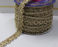 Golden& Zari Border Lace