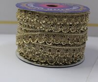 Golden& Zari Border Lace