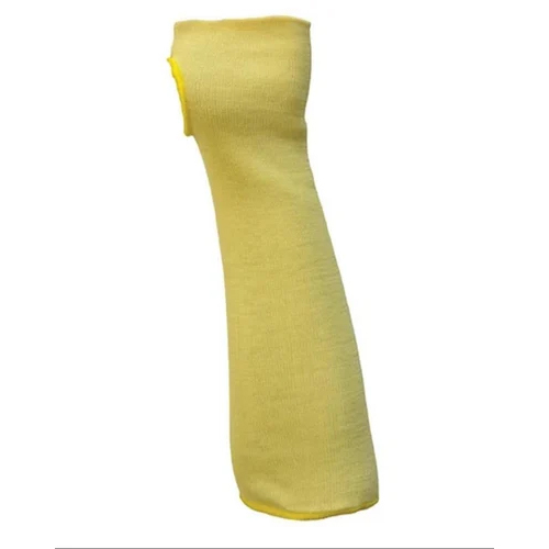 Cut Resistant Para Aramide Knitted Sleeves - Color: Yellow