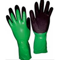 Nitrile Glove with Cotton Interlock Liner with Chemical Resistant