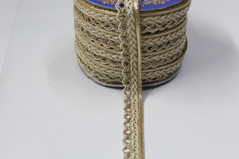 Fancy Jhalar Border Lace - Color: Golden