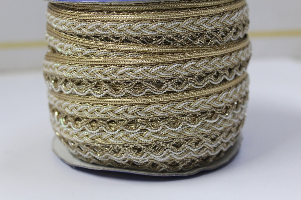 Fancy Jhalar Border Lace - Color: Golden