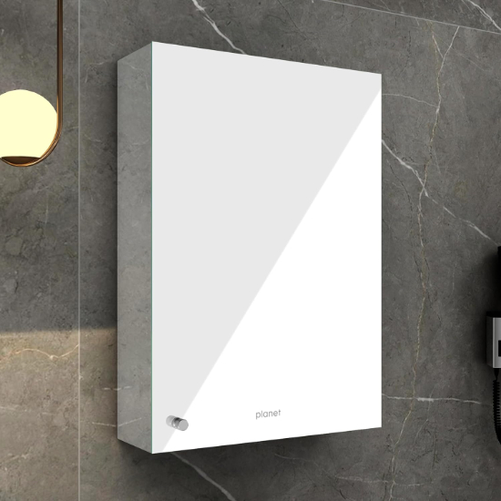 Bathroom Cabinet With Mirror 12 X 18 Inch - Color: Ss