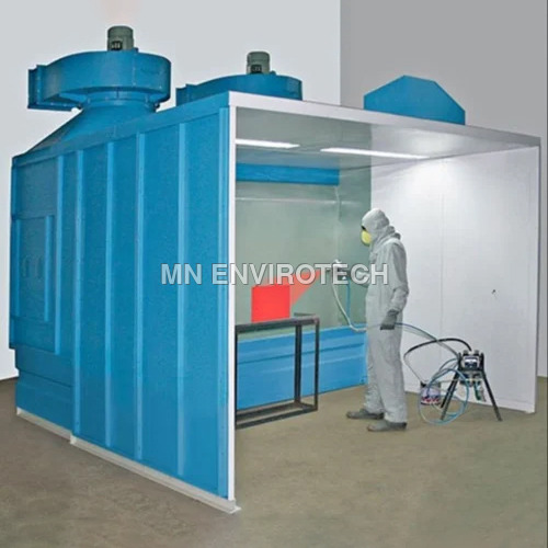 Water Curtain Paint Spray Booth - Color: Blue