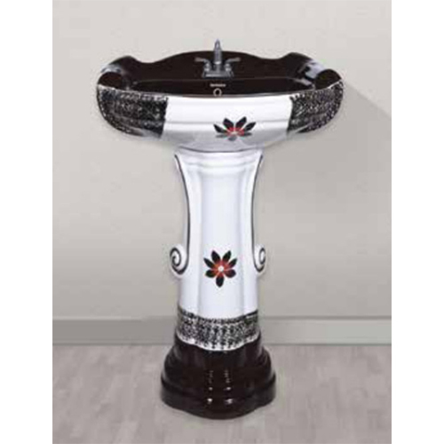 D-02 Big Vitrossa Series Sterling Pedestal Basin Set