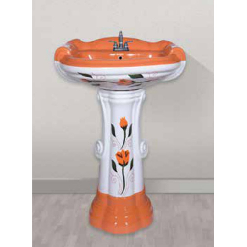 D-04 Big Vitrossa Series Sterling Pedestal Basin Set