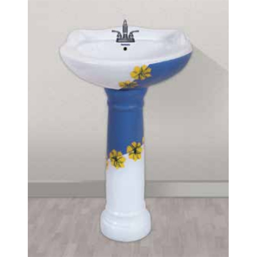 D-06 Star Gold Vitrossa Series Pedestal Basin Set