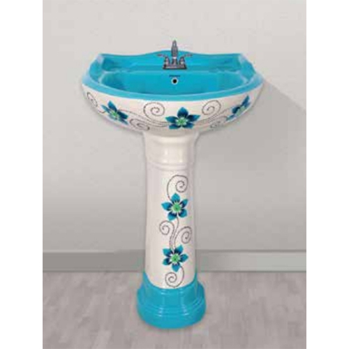 D-15 Star Gold Vitrossa Series Pedestal Basin Set