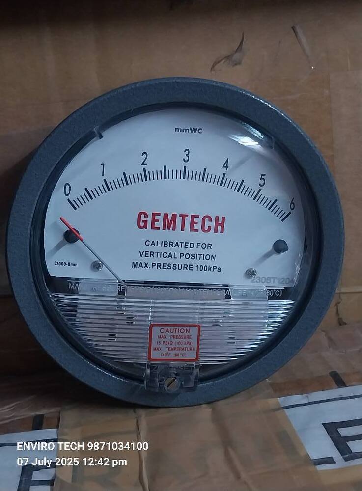 GEMTECH OMEGA DIFFERENTIAL PRESSURE GAUGE In Mahagujarat Estate Ahmedabad
