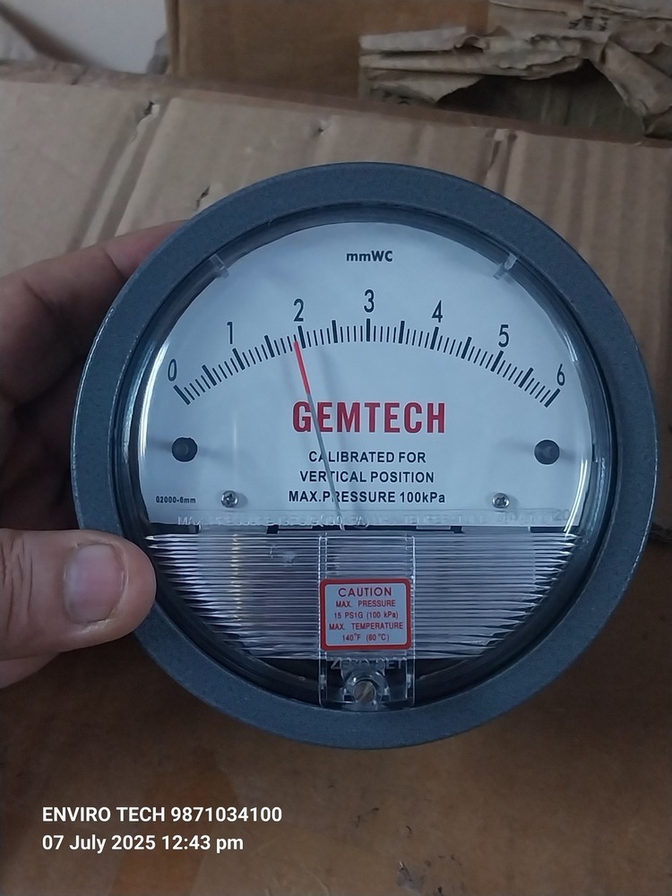 GEMTECH OMEGA DIFFERENTIAL PRESSURE GAUGE In Mahagujarat Estate Ahmedabad