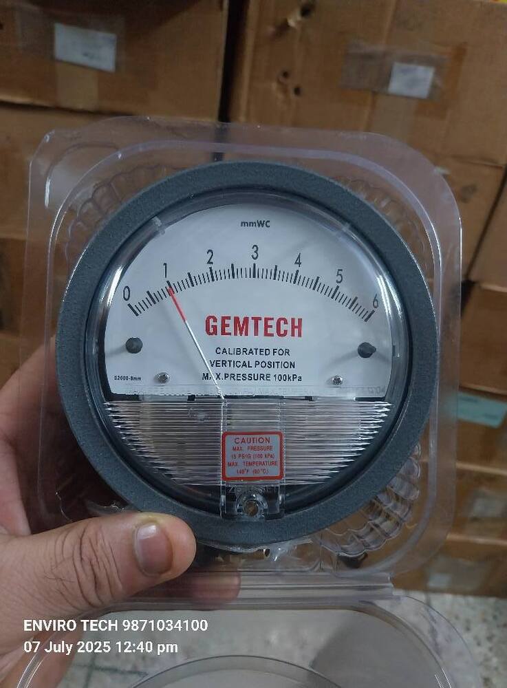 GEMTECH OMEGA DIFFERENTIAL PRESSURE GAUGE In Mahagujarat Estate Ahmedabad