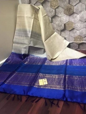 Ghicha silk stripes saree