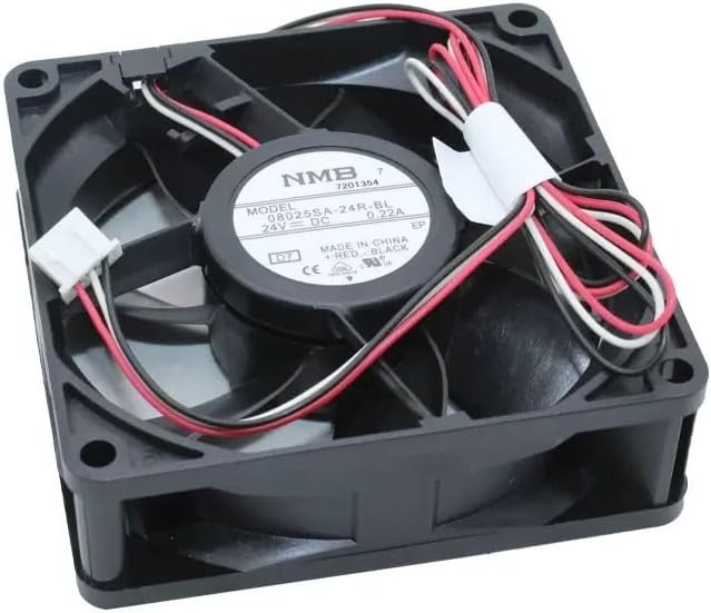 Nmb Mat 08025sa-24r-bl 8025 8cm 24v 0.22a Server Chassis Cooling Fan - Color: Black