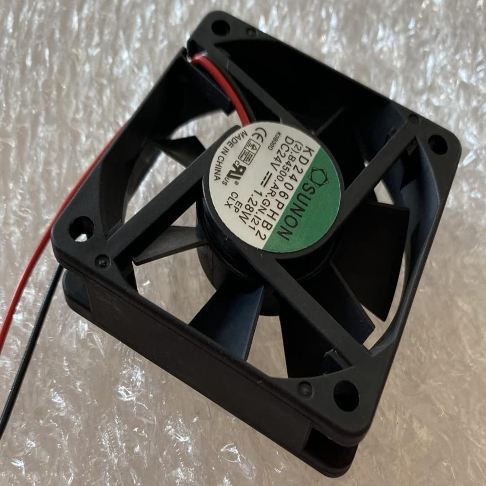 Sunon Kd2406phb2 Fan, For Sunon 24v 1.28w 60x60x15mm 2-wire Cooling Fan - Color: Black