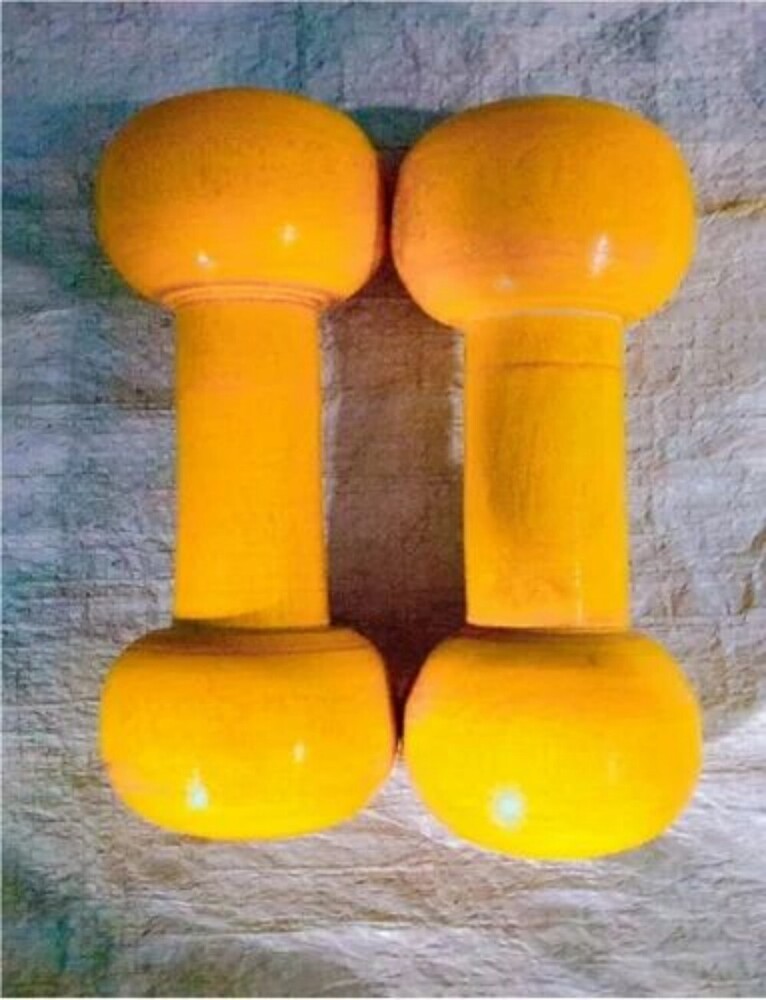 P T Wooden Dumbbell