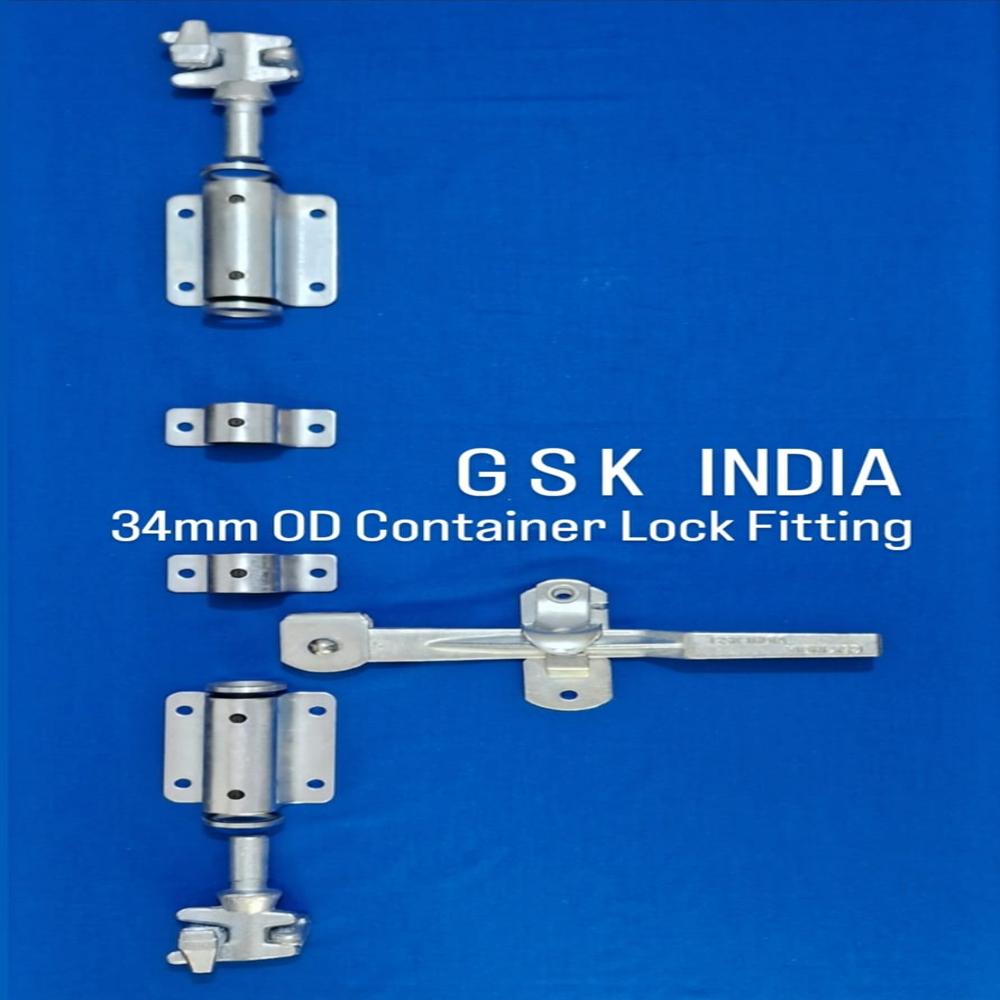 Container Lock Pipe Fitting - Color: Silver