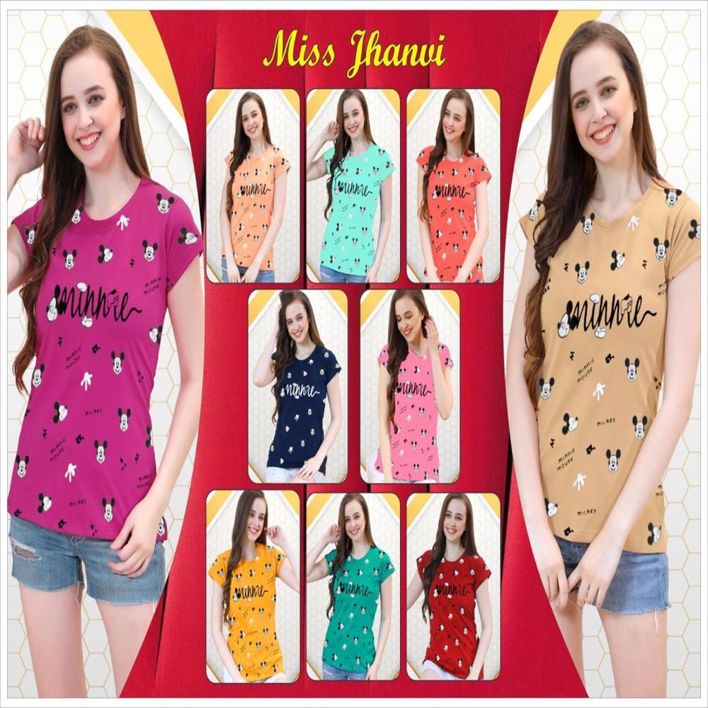 Women All Over Printed T-shirt - Bust Size: 15 Meter (M)
