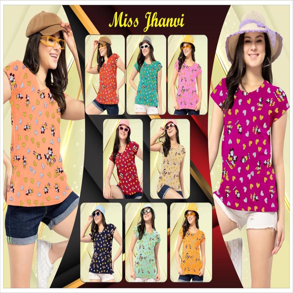 Women All Over Printed T-shirt - Bust Size: 15 Meter (M)