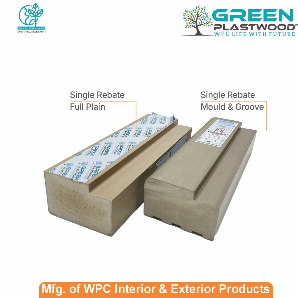 3" X 2" Wpc Wooden Color Door Frame - Color: Ivory