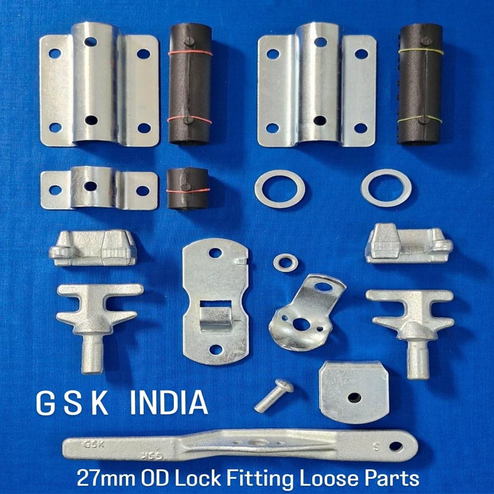 Container Lock Fitting Small - Color: Silver