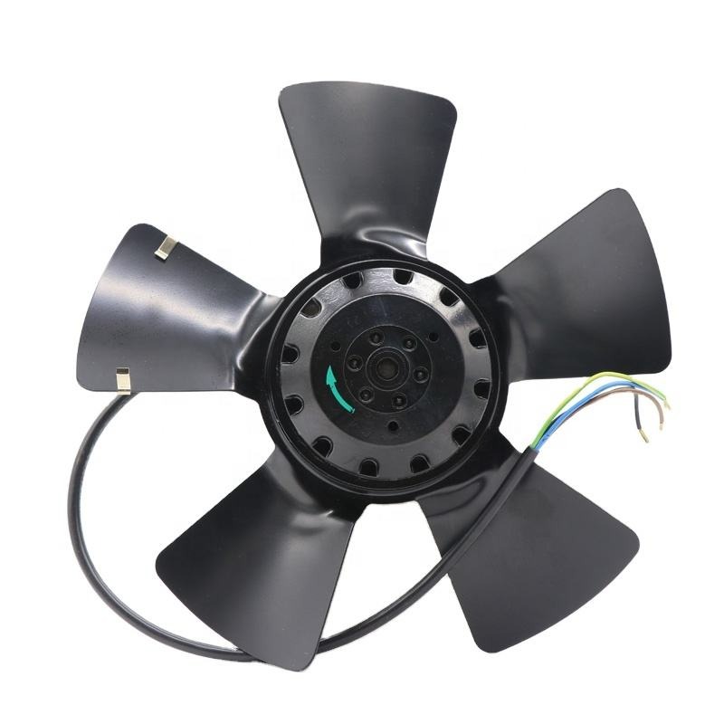 Ebmpapst A2d250-aa26-51 250mm 400v Ac 125w 0.22a 2670rpm Outer Rotor Inverter Sim Heating Furnace Axial Cooling Fan - Color: Black