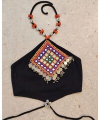 Sclout Navratri Special Tradiotional Pure Cotton Embroidered Rajasthani Kutchi Work Blouse for Women