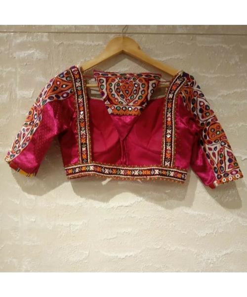 Embroidery Navratri Special Seashells Kodi Blouse for Women